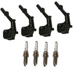 Set of 4 Ignition Coils & Iridium Spark Plugs for Mercedes-Benz CLA45 AMG (2014–2019)