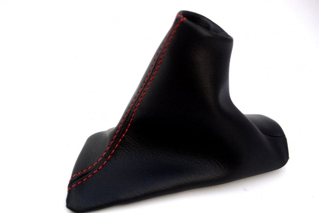Emergency Brake Boot for Volvo S60 (2005–2008) Red Stitch Leather Synthetic