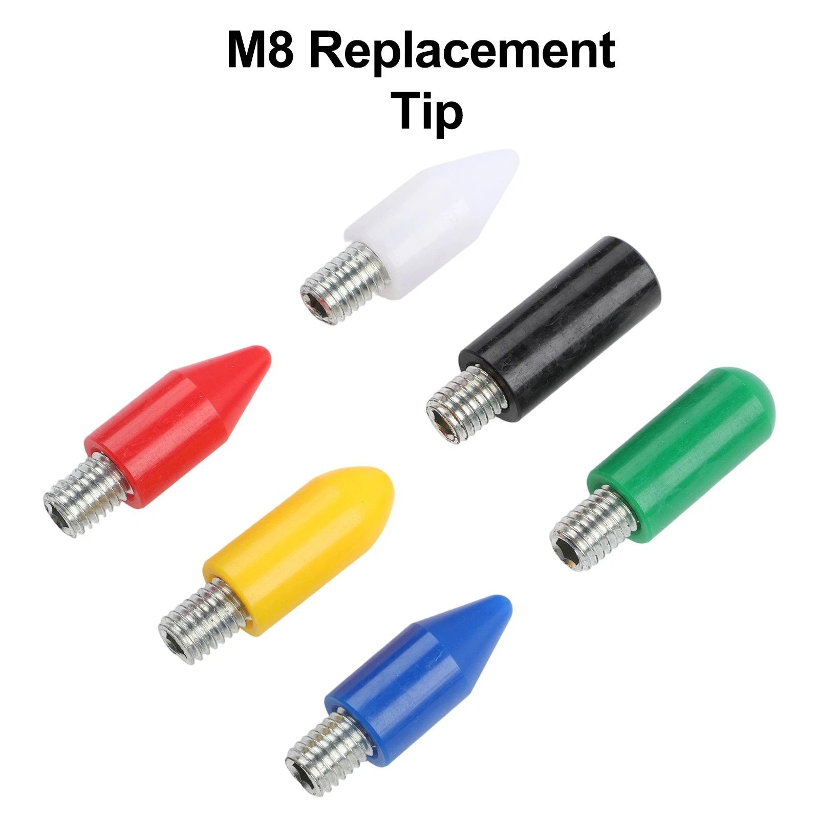 Seamless Car Dent Repair Pen with M8 Head & 6 Replacement Flat Nylon Tips
