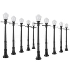 10 PCS LCX04 Lamp Post Lights for Model Railway (12V)