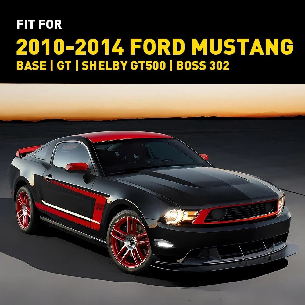 2Pc White LED Front Side Marker Lights for Ford Mustang Shelby GT500 (2010–2014)