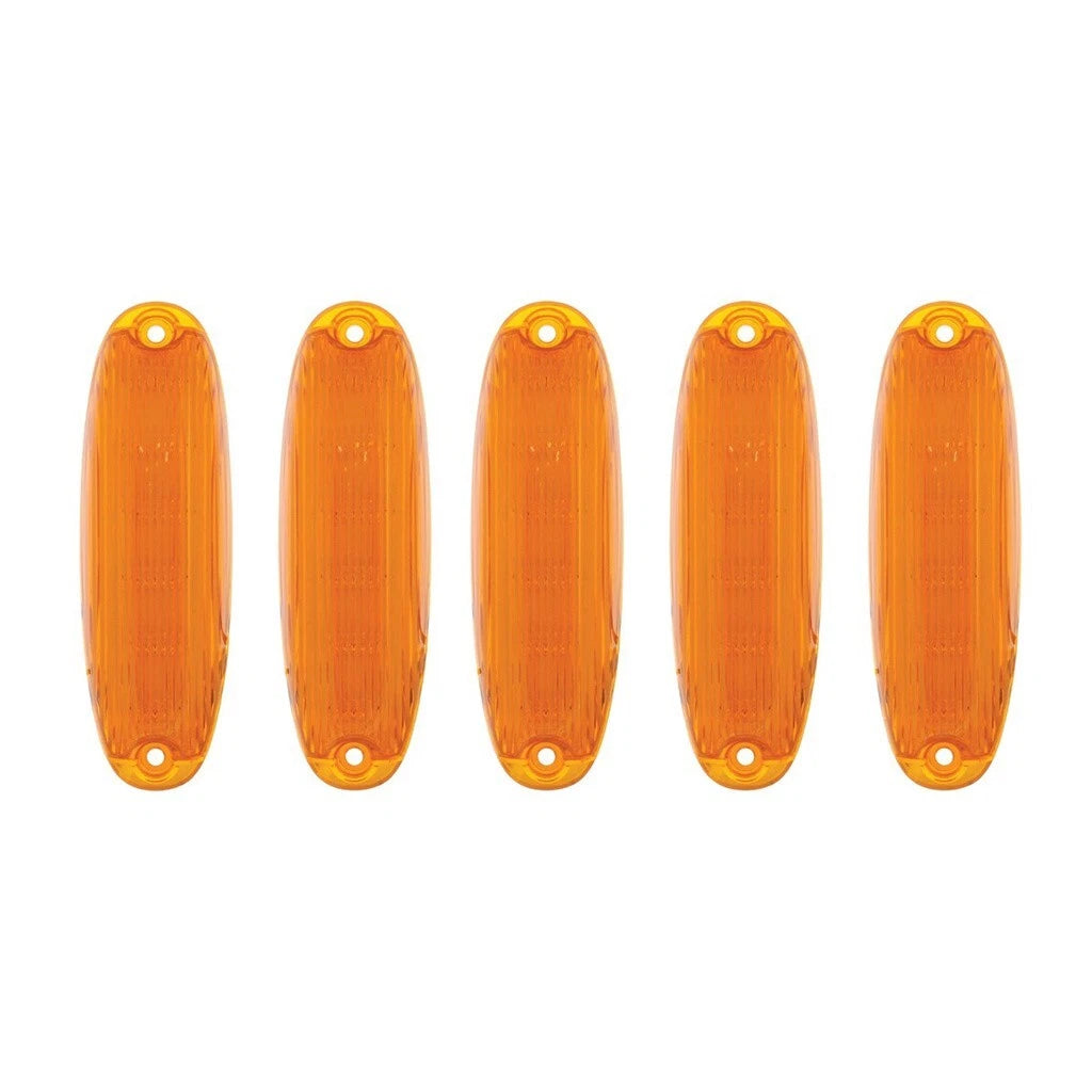 Amber LED Cab Roof Marker Lights Set for Freightliner Cascadia (2008–2017)