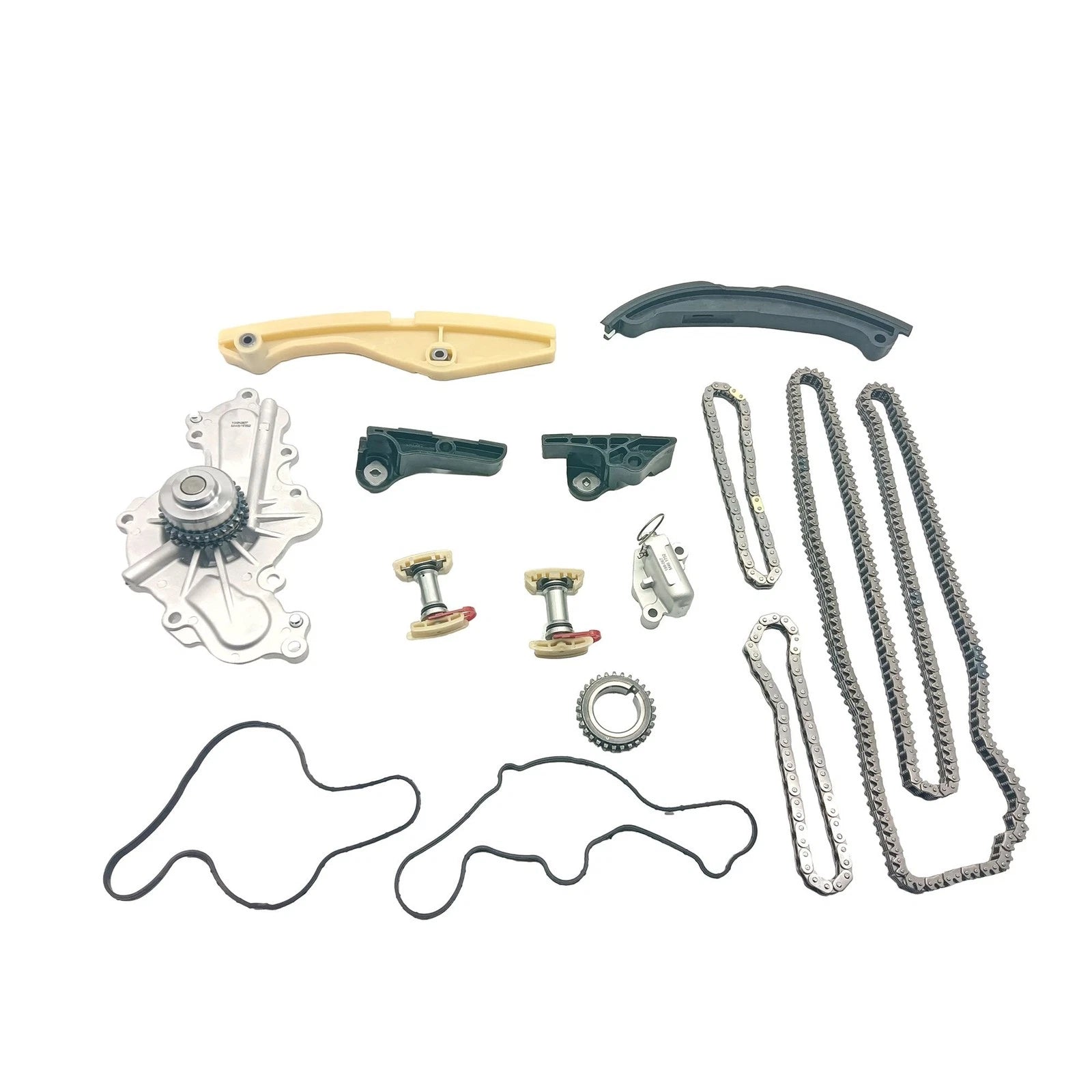 14x Engine Timing Chain Kit with Water Pump for Ford Taurus Flex MKX MKZ (2008–2019)