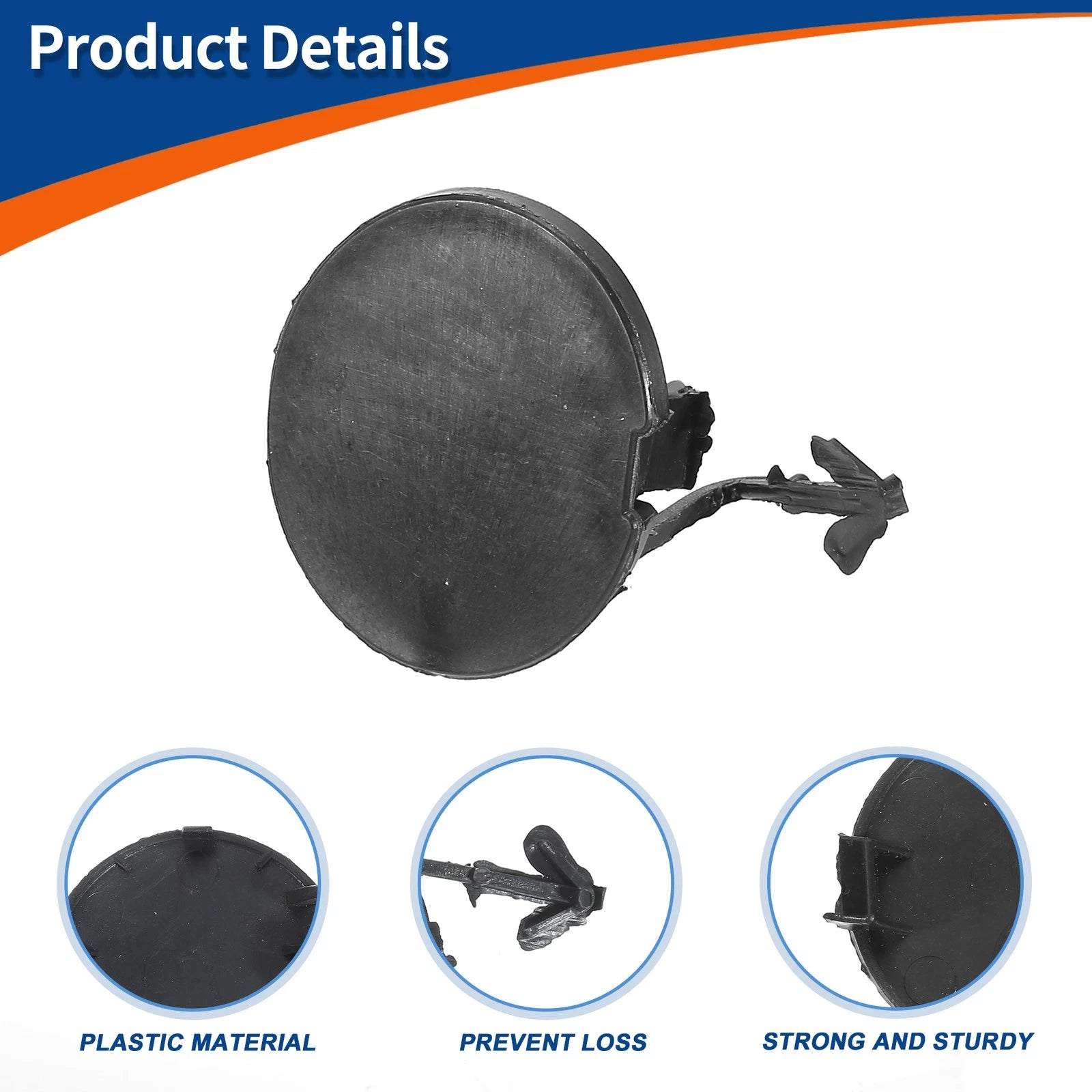 Tow Hook Cover for Mazda 6 (2003–2005) No.GJ6A50A11C Unpainted