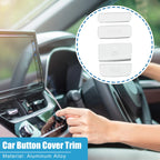 Electronic Handbrake Button Cover Trim for Honda Civic (2022–2023) Aluminum Silver