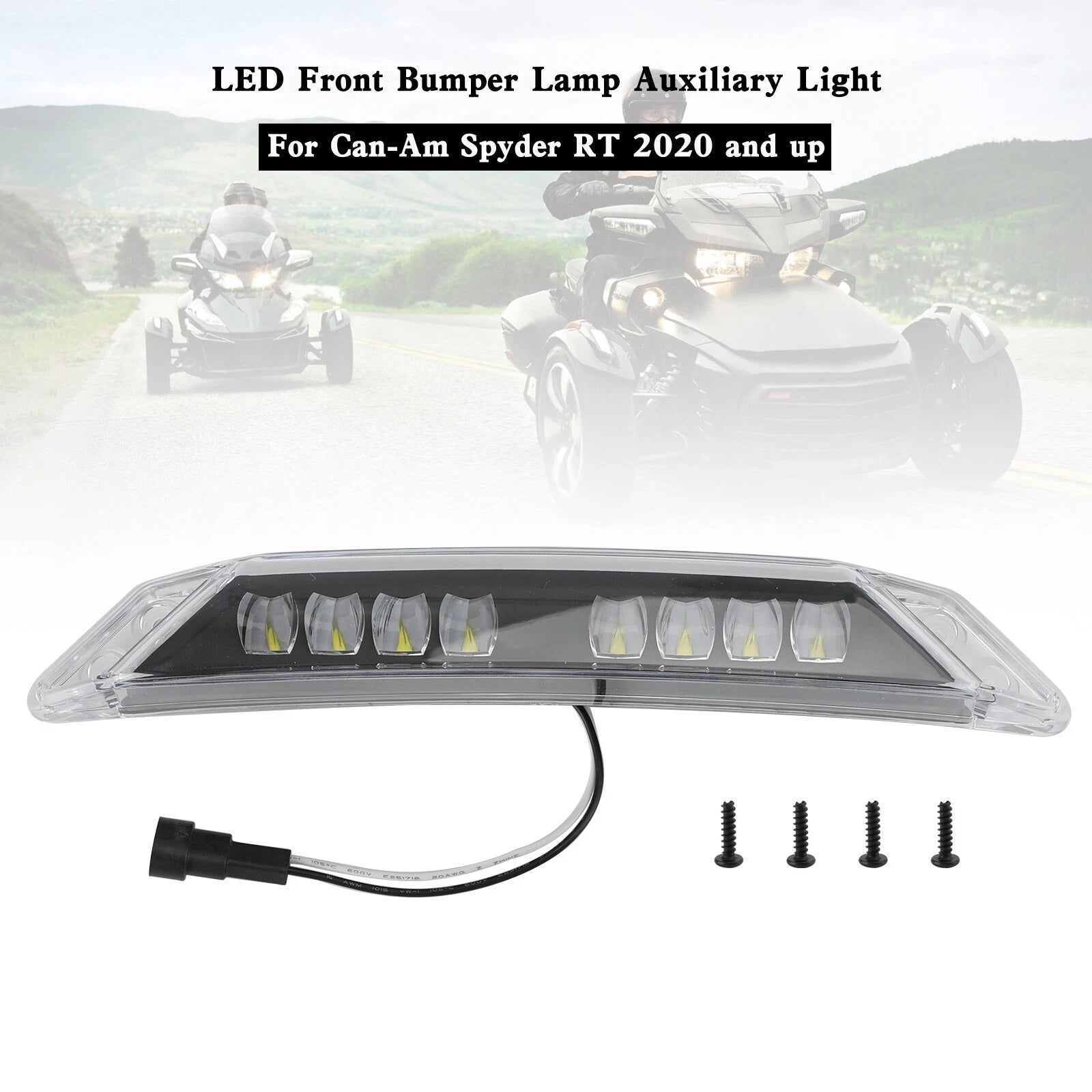LED Front Bumper Lamp Auxiliary Light for Can-Am Spyder RT (2020–2023)