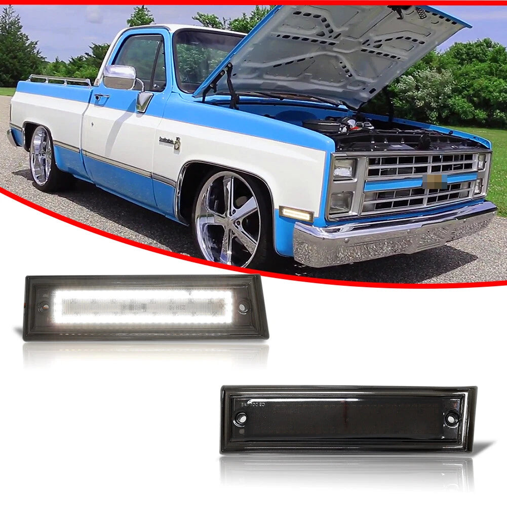 2X White LED Side Marker Lights for Chevrolet GMC Blazer Jimmy Suburban