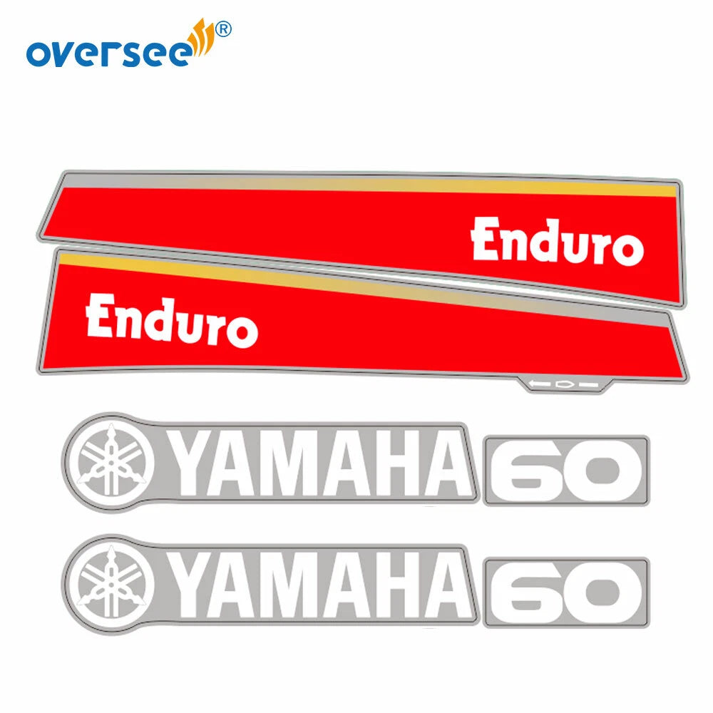 Sticker Kit for Yamaha 60HP 2T Outboard (Anti-UV, Not Fade)