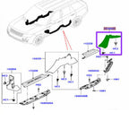 C Pillar Trim Lower Panel Molding Cover for Land Rover Range Rover (2013-2020)