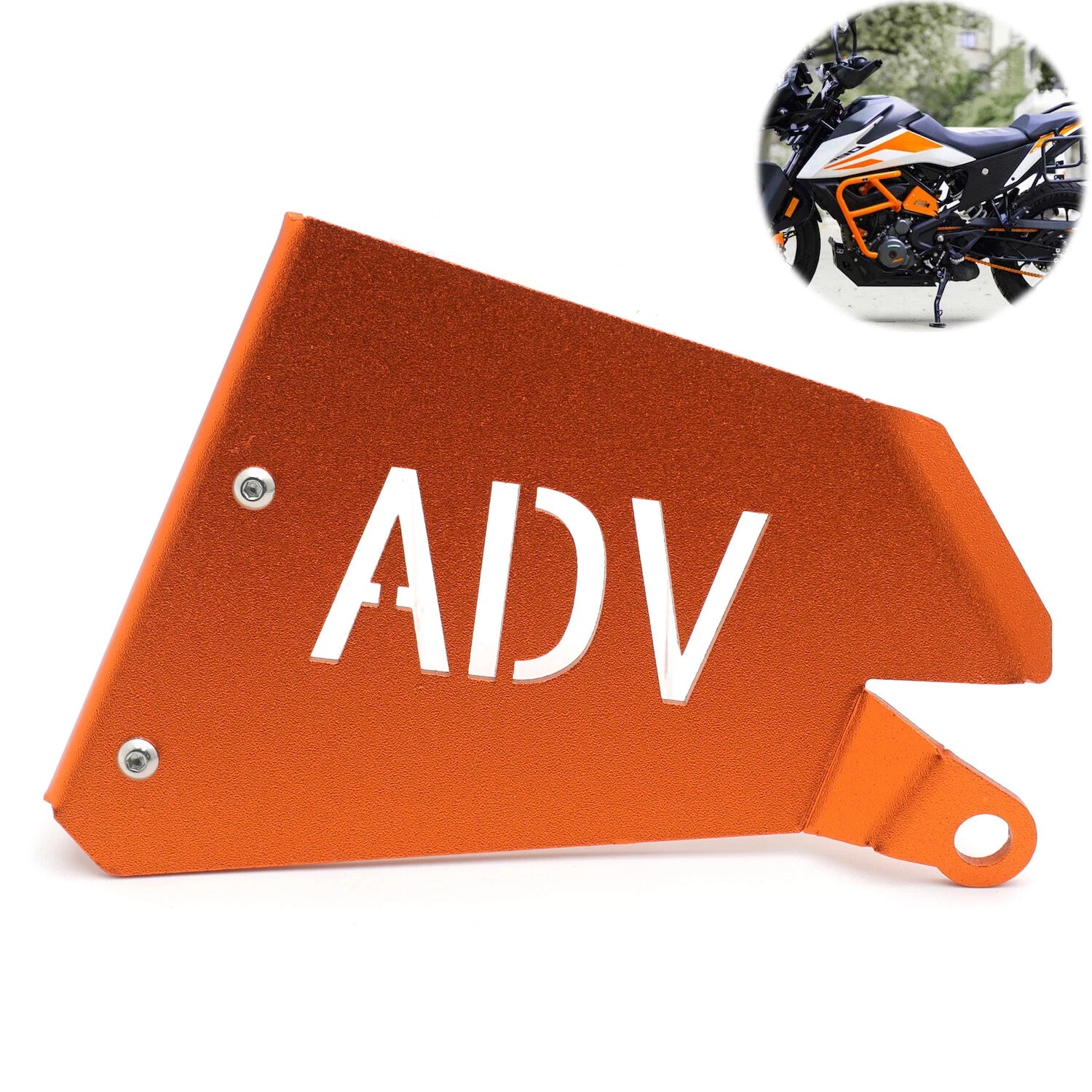 Orange Oil Coolant Reservoir Guard Cover for KTM Adventure 390 (2021–2022)