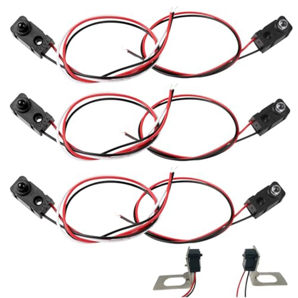 Set of 4 Infrared Break Beam Photoelectric Switch 3mm LED Emitter Receiver