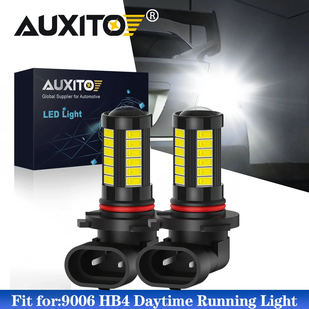 2X 9006 LED Fog Light Bulbs for HB4 Replacement (6000K, 2000LM)