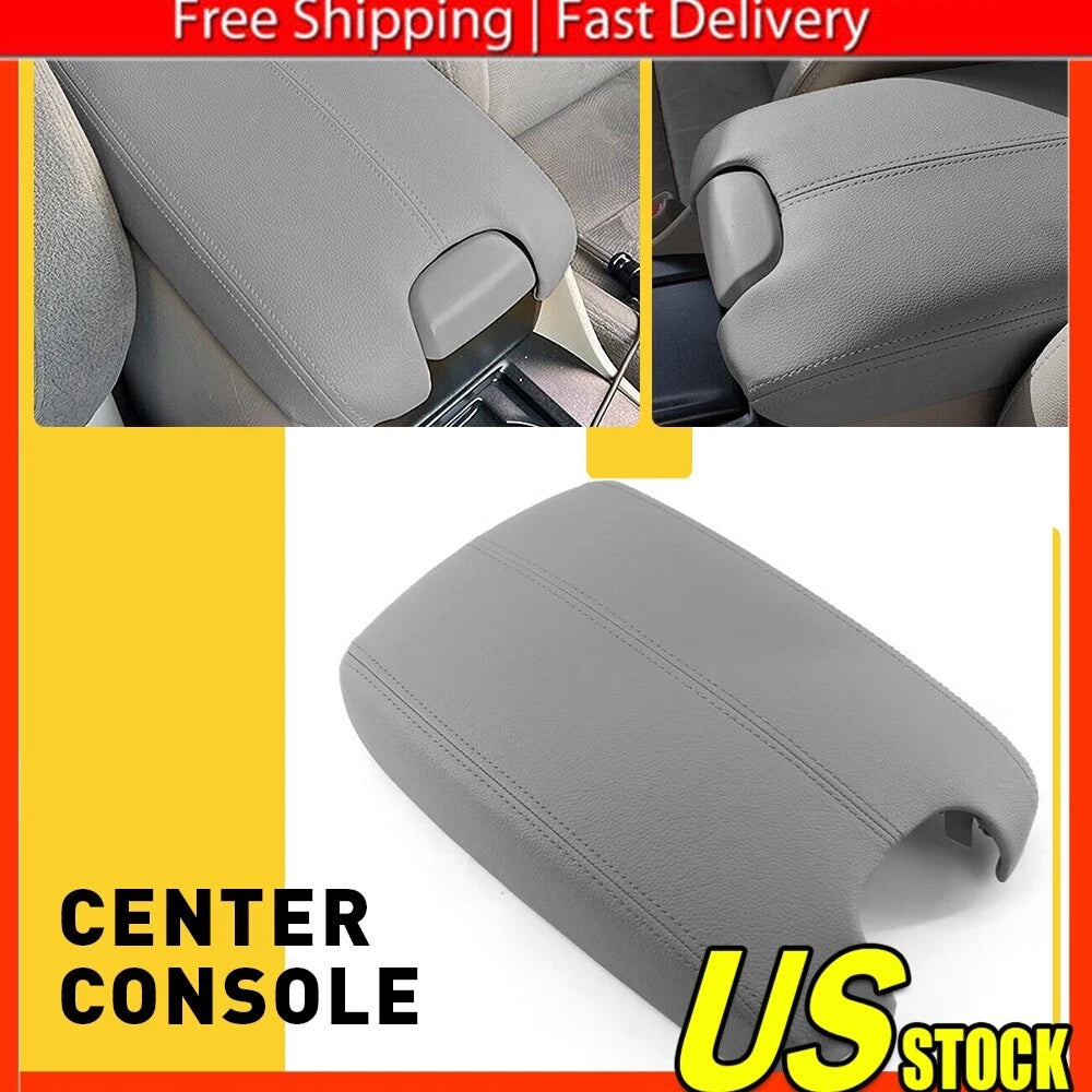Center Console Armrest Cover Lid for Honda Accord (2008–2012) Gray