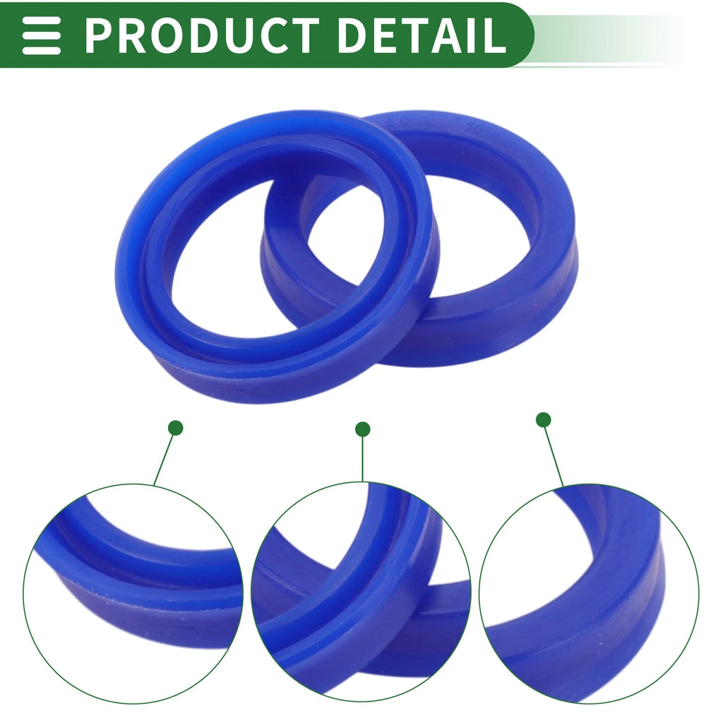 Set of 5 Oil Seal Rotary Shaft Seal 38x50x10mm High Pressure TPU