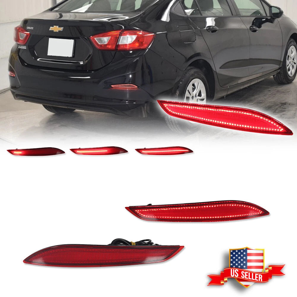 Sequential LED Tail Brake Light for Chevrolet Cruze (2016–2019)