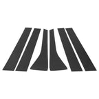Set of 6 Door Pillar Window Trim for Hyundai Palisade (2020–2023) Carbon Fiber