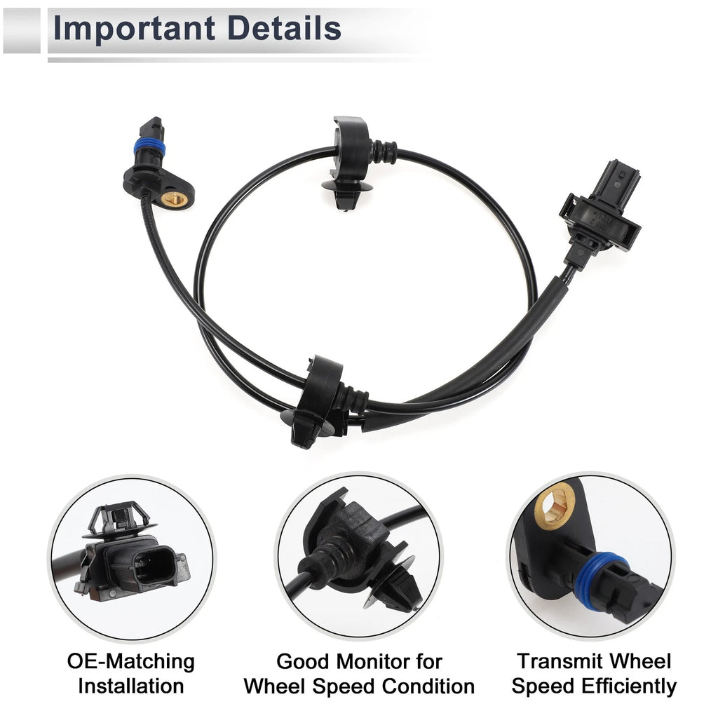 ABS Wheel Speed Sensor No. 57470TX9A01 for Honda Fit EV (2013–2014) Rear Right