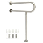 24" Stainless Steel Grab Bars for Toilet (Universal Fit)