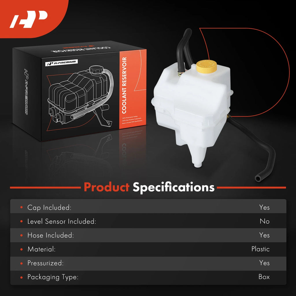 Coolant Reservoir Tank with Cap & Hose for Nissan Maxima