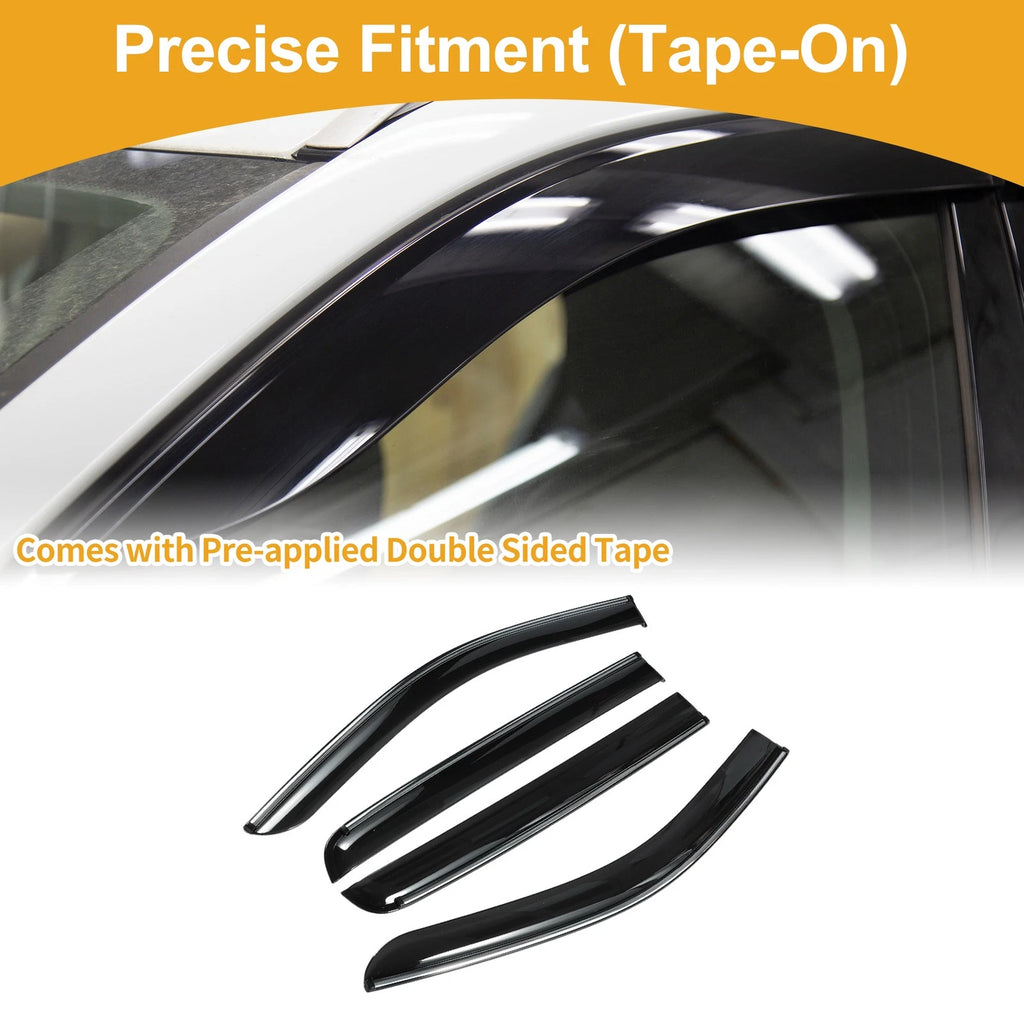 Window Deflectors for Ford Ranger SuperCrew (2019–2024) Side Vent Visors