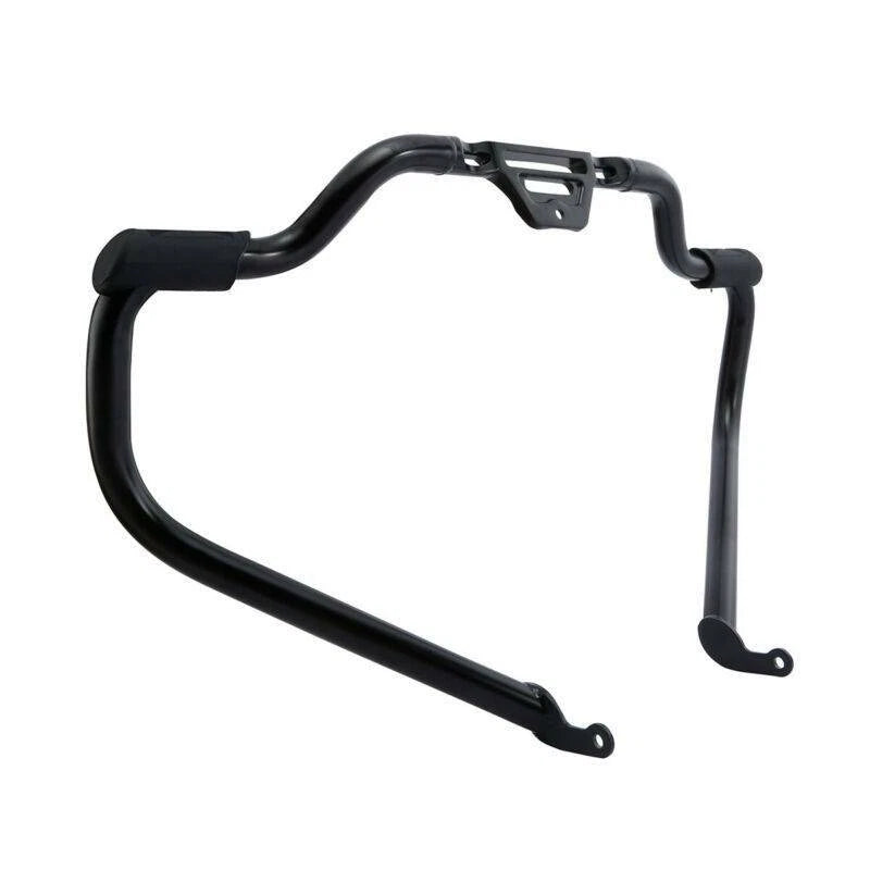 Chrome/Black Mustache Engine Guard Bar for Harley Softail Fat Boy (2018–2024)