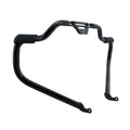 Chrome/Black Mustache Engine Guard Bar for Harley Softail Fat Boy (2018–2024)