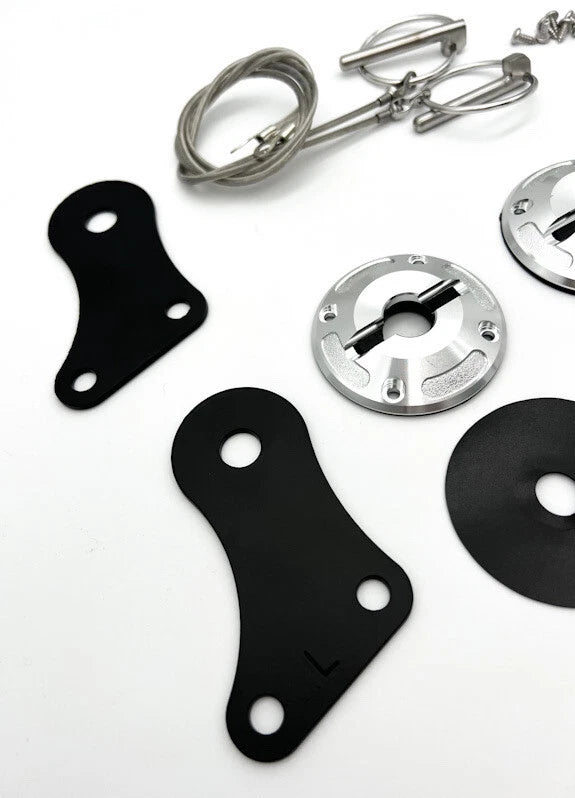 Hood Pin Set Billet Aluminum for 2005–2009 Ford Mustang