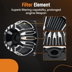 Chrome Air Cleaner Intake Filter for Harley Dyna Touring Road Glide (2014–2023)