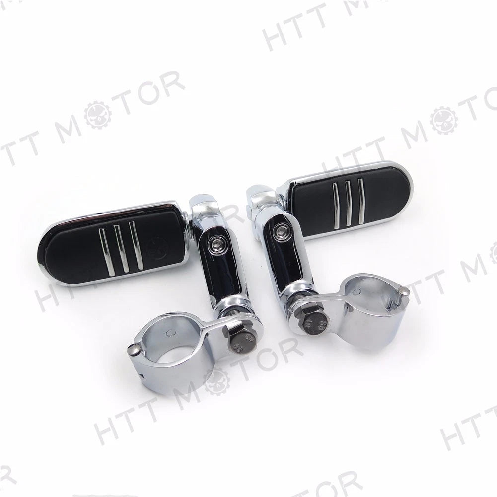 1.5" Highway Radical Flame Foot Peg Clamp for Harley Sportster 883 XL1200 (1986–2023)