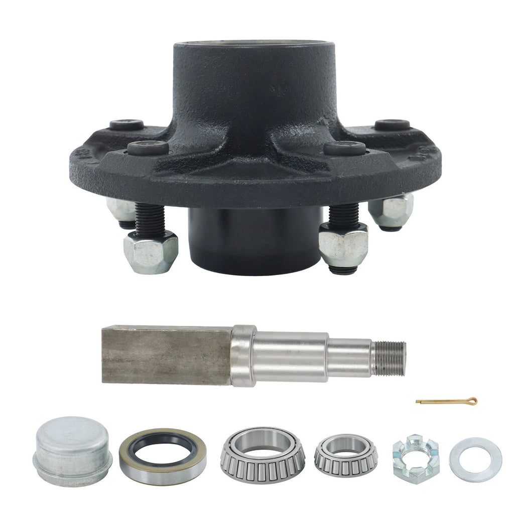 Spindle with Trailer Bearing for Trailer Hub (5-5.5" Bolt Circle)