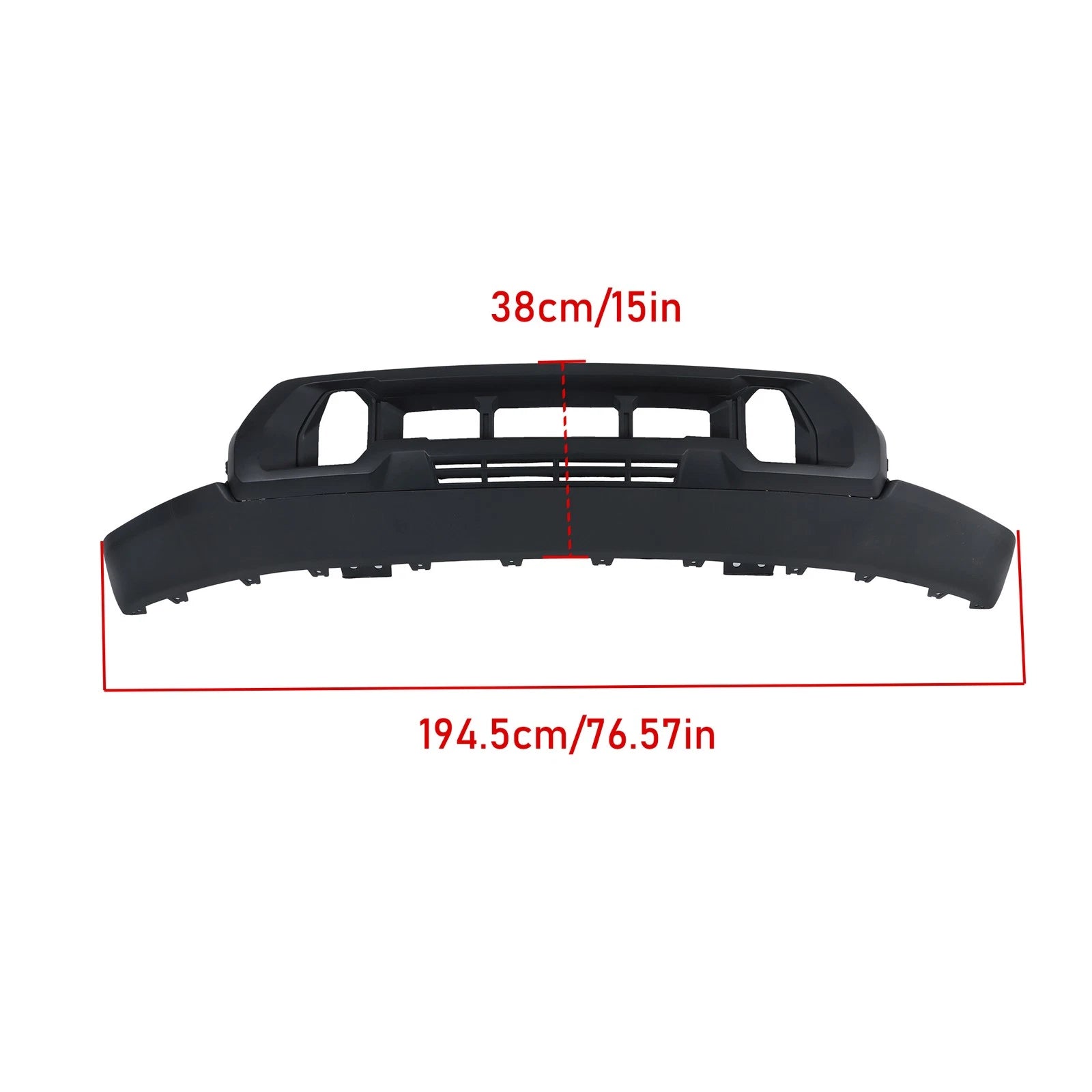 Front Lower Bumper Cover for GMC Sierra 1500 (2019-2021) Black