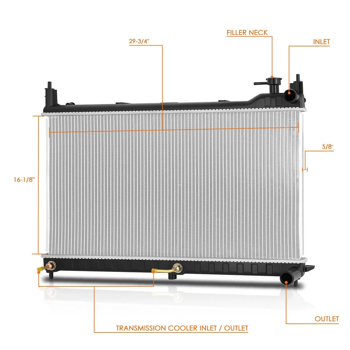 Aluminum Core Radiator for Nissan Murano 3.5L (2015–2020) DPI-13532