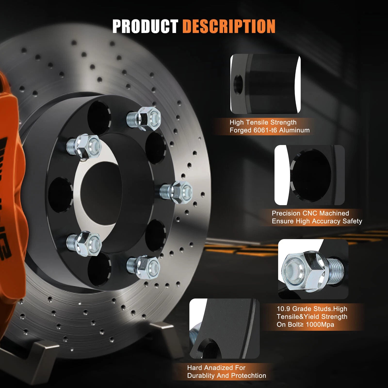 Set of 4 Wheel Spacers for Ram 1500 (2012–2018) 2" 5x5.5 14x1.5