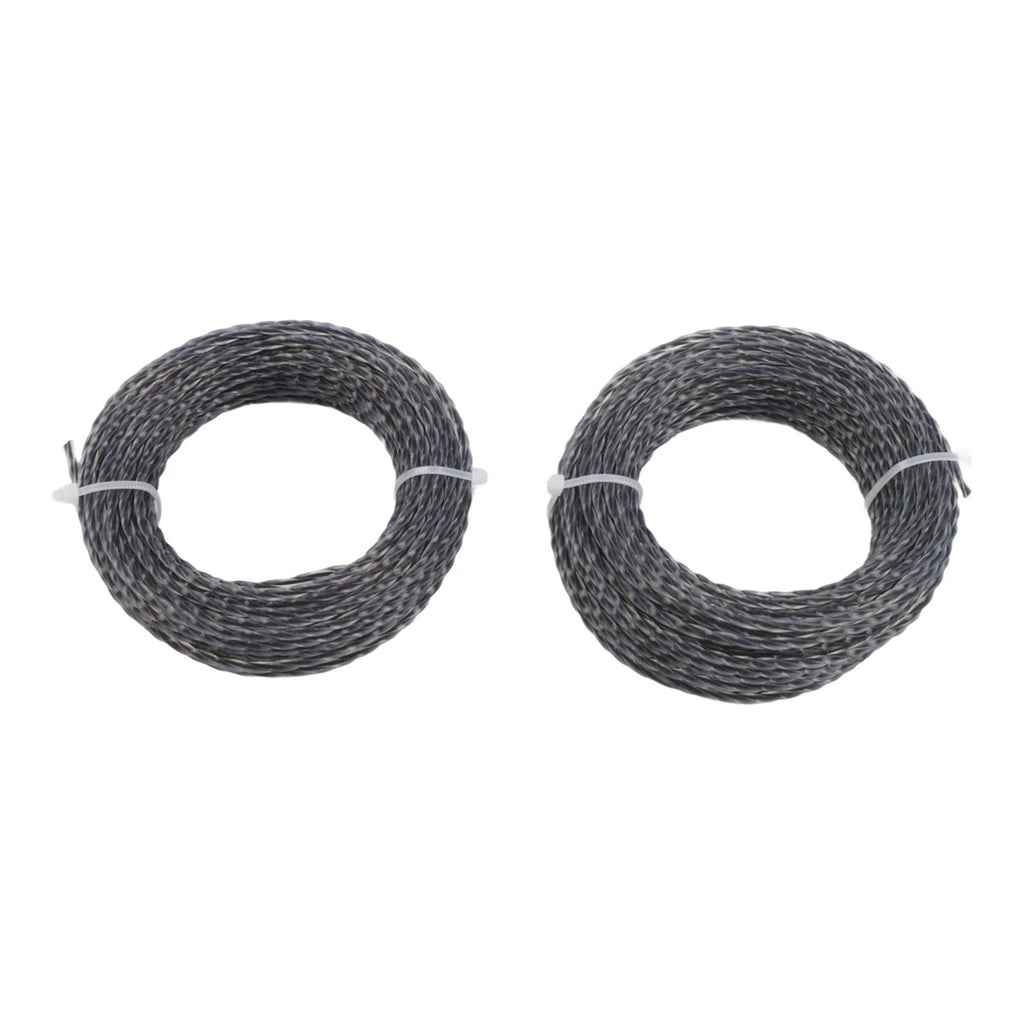 2X Grass Trimmer Line 10m Core Reinforced Nylon 2.0mm for Lawns