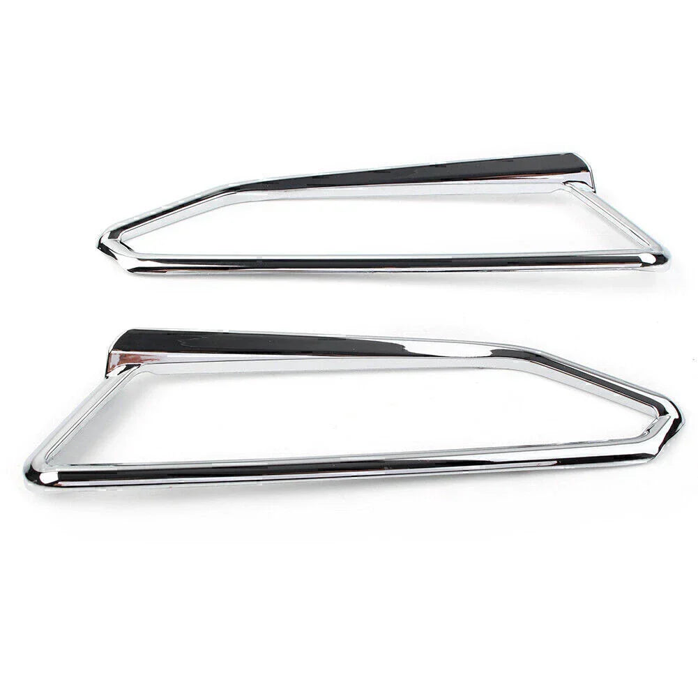 Motor Gloss Chrome Front Light Trim Accents for Honda Goldwing GL1800 (2018-2023)
