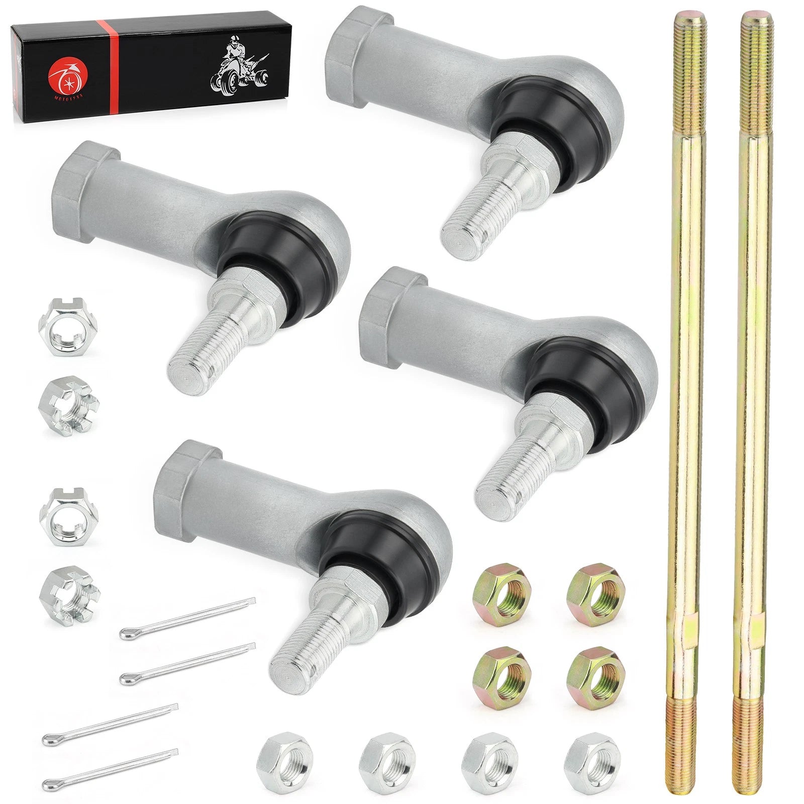2X Tie Rod Ends for Honda Foreman 450 TRX450FE/FM TRX450ES/S (1998–2004)