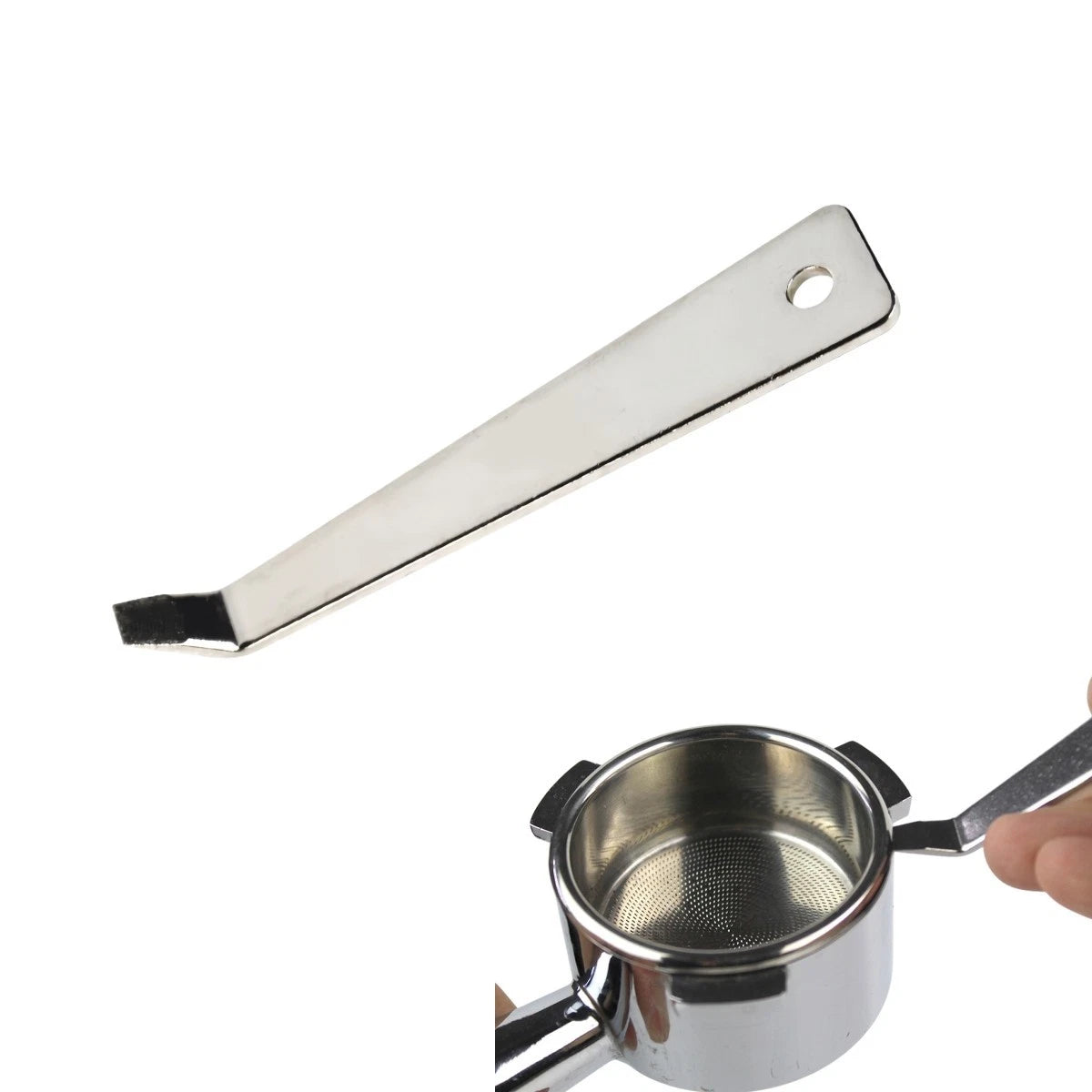 Stainless Steel Coffee Filter Basket Remover Tool for Barista Portafilter