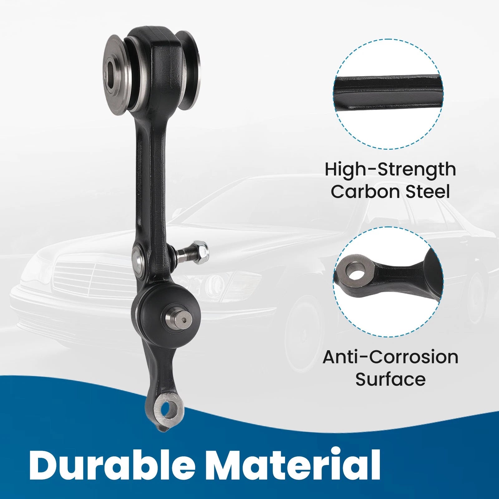 2X Front Lower Rearward Control Arm Ball Joint for Mercedes-Benz S350 S430 S500 (1999–2006)