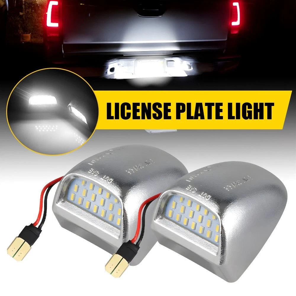 2X LED License Plate Lights for 2000–2006 Chevy Tahoe Suburban Cadillac Escalade