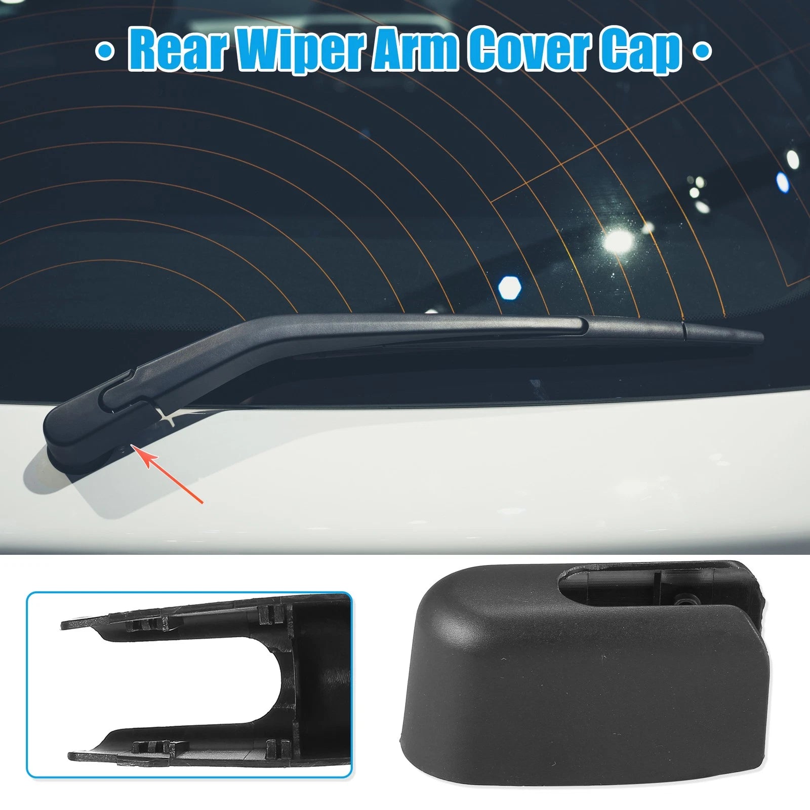 Rear Windshield Wiper Arm Nut Cover Cap for Mazda 3 Hatchback (2004–2009)
