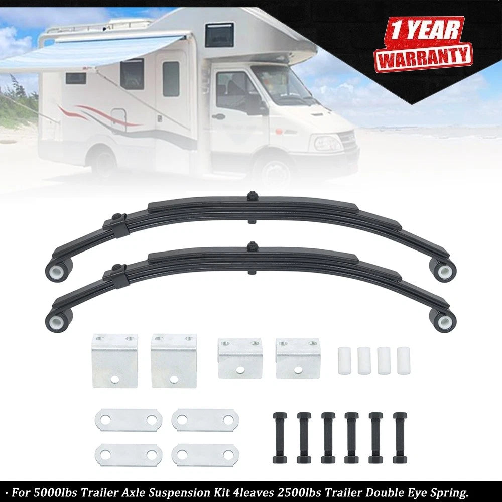 Trailer Axle Suspension Kit for 2500lbs Trailers (4 Leaves)