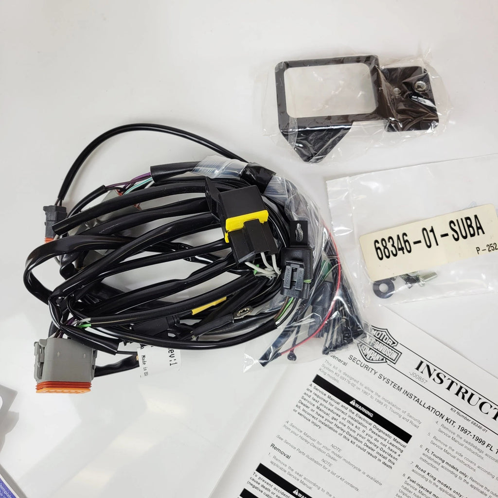 Security System Install Kit for Harley-Davidson Touring (1997–1999) 68346-01