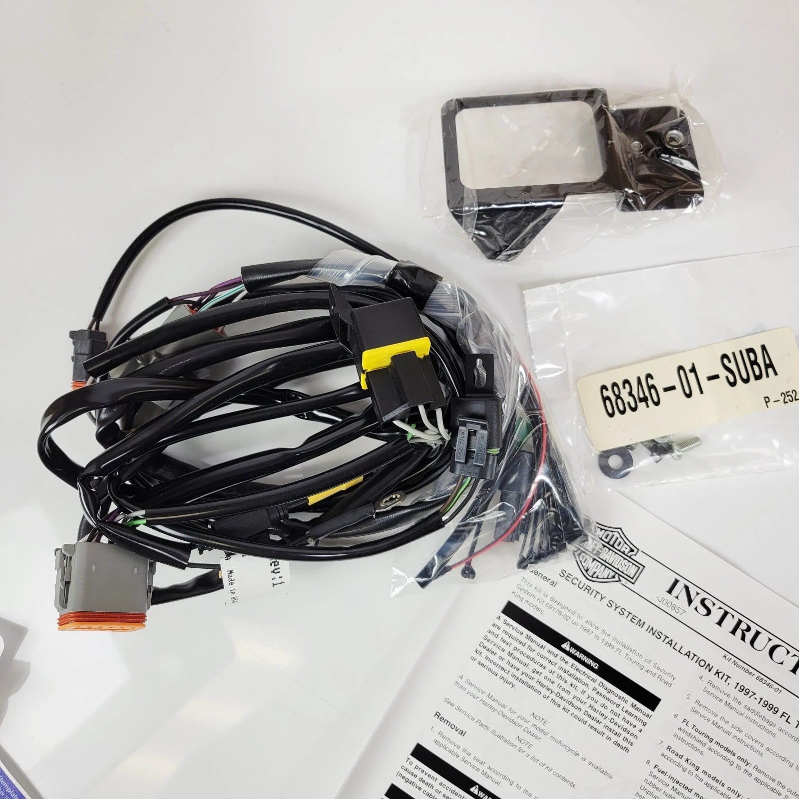Security System Install Kit for Harley-Davidson Touring (1997–1999) 68346-01