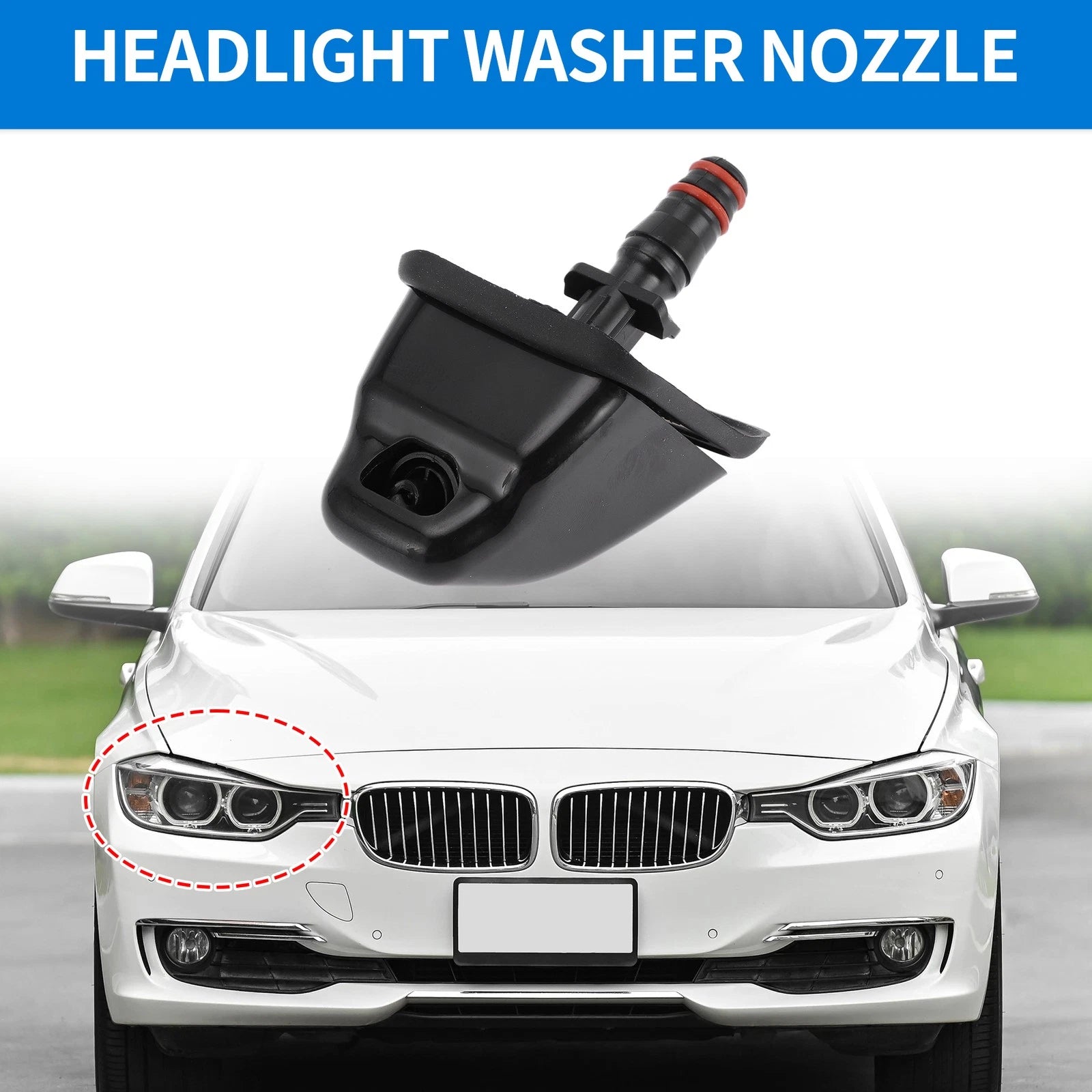 Set of 2 Headlight Washer Nozzles for Honda CR-V (2005–2006)