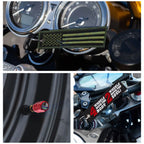 Double-Sided Embroidered Keychain Key Tag for Motorcycles (Tire Valve Cap) (2021-2024)