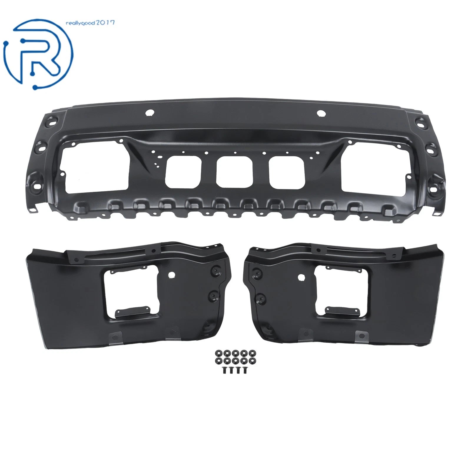 Steel Black Split-Type Front Bumper Face Bar for GMC Sierra 1500 (2014-2015)