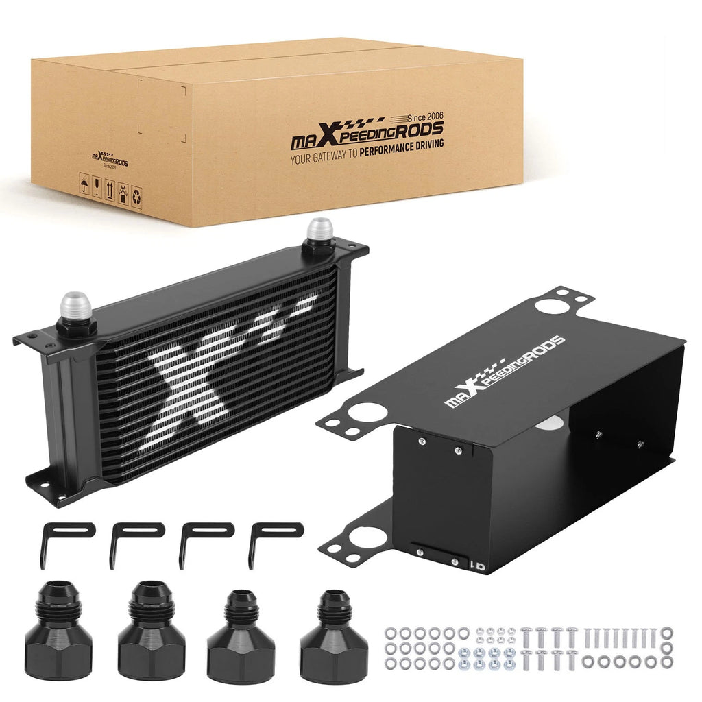 Aluminum Trans Engine Oil Cooler Kit for Universal Applications (AN10)