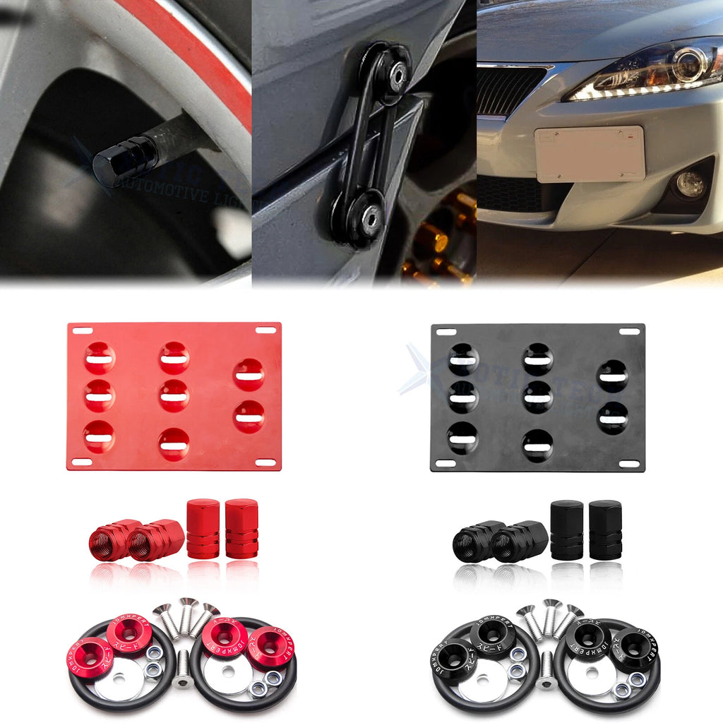 Tow License Plate, Air Valve Cap, Release Fastener for Lexus (2010–2017)