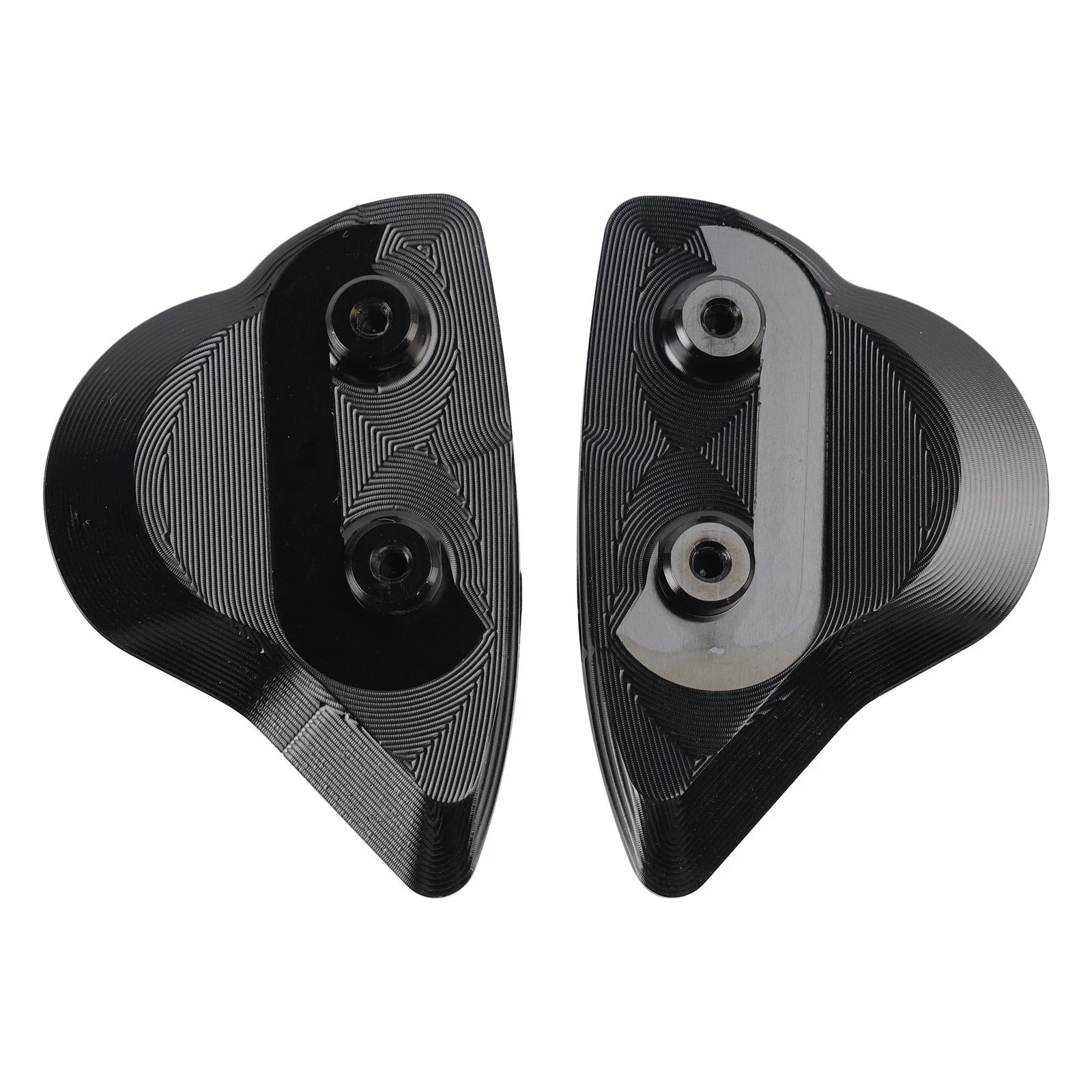 CNC Aluminum Black Mirror Block Off Plates for Yamaha YZF-R6 YZF-R7 (2017–2024)