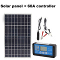 Complete Solar Panel 12V 24V with 60A Controller and Battery Clip